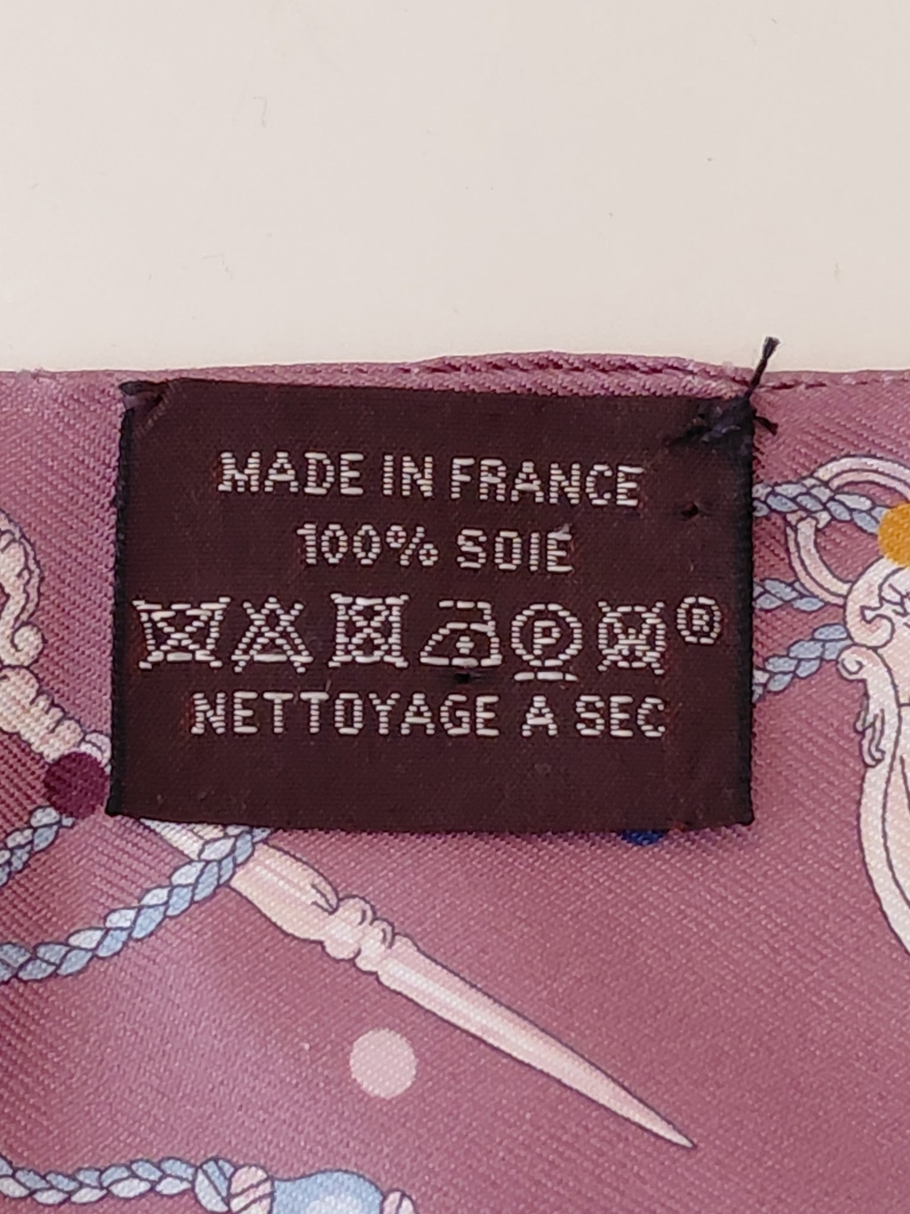 Hermes Les Cles A Pois Silk Twilly Scarf - Picture 5 of 6